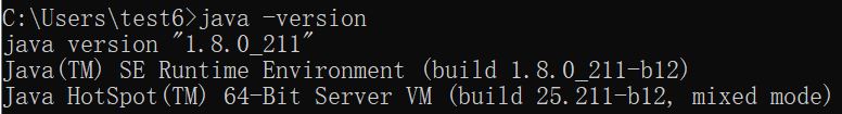 java -version