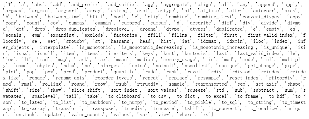 Python basics about Pandas - Programmer Sought