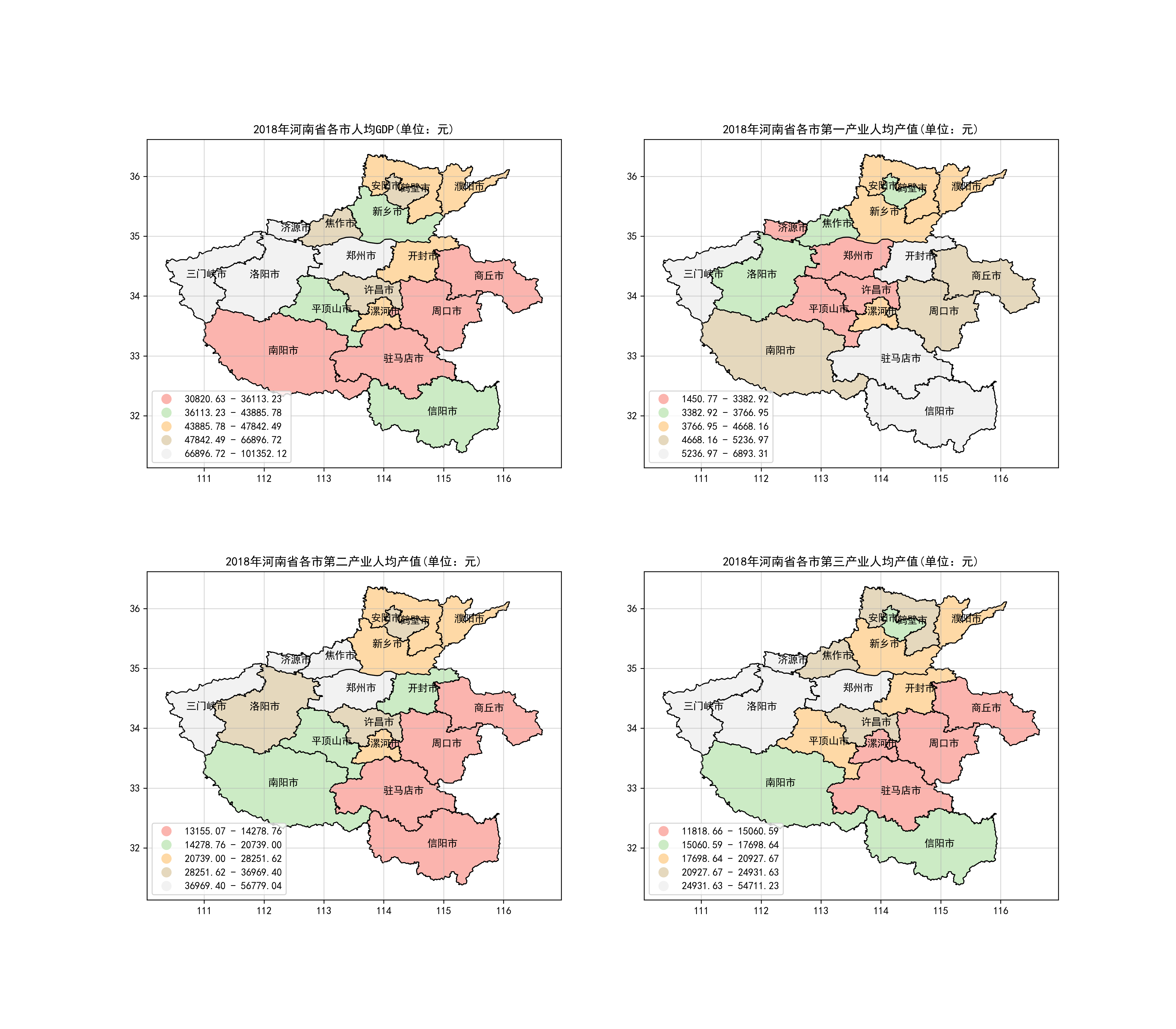 Python-GeoPandas地图、专题地图绘制