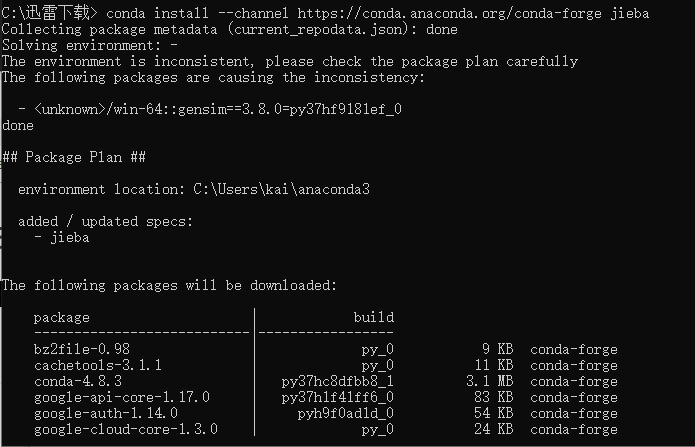 conda install pydot packagenotfounderror