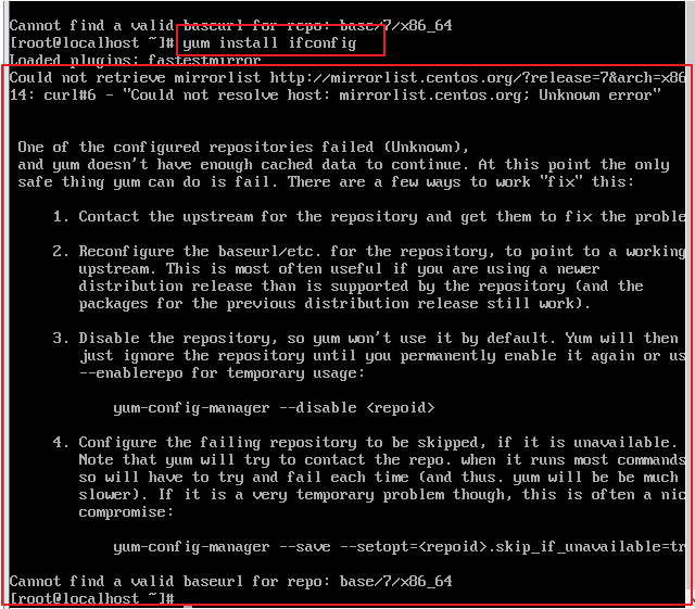 使用ifconfig命令查看linux系统ip地址提示命令不存在,yum安装ifconfig命令,发现了没有连接网络的问题运维qq41187577的博客-