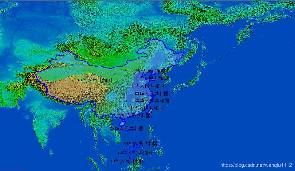 450米全国地形图