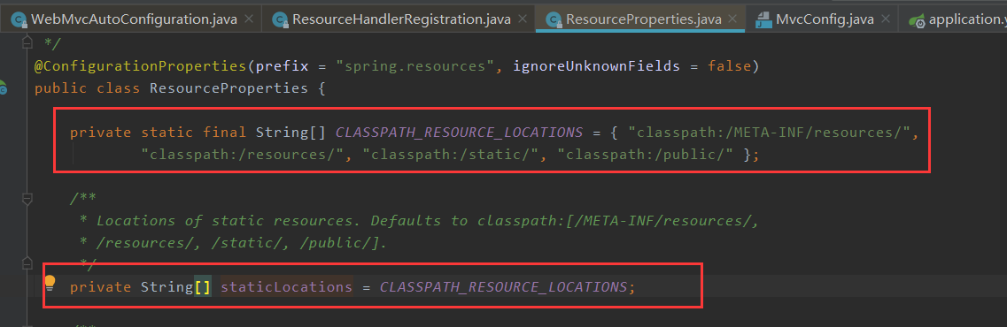 SpringBoot static resource configuration principle - Programmer Sought