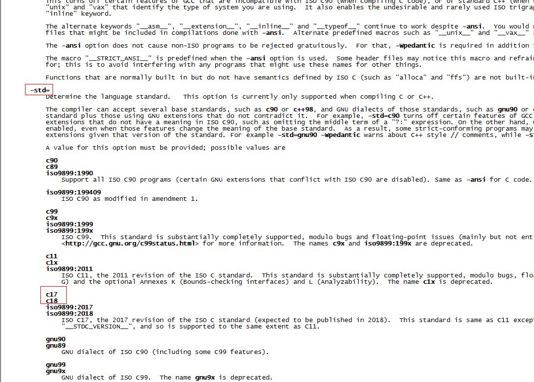 如何确定gcc是否支持c11 C14 C17 Tusong86的博客 Csdn博客 查看gcc支持的c 标准