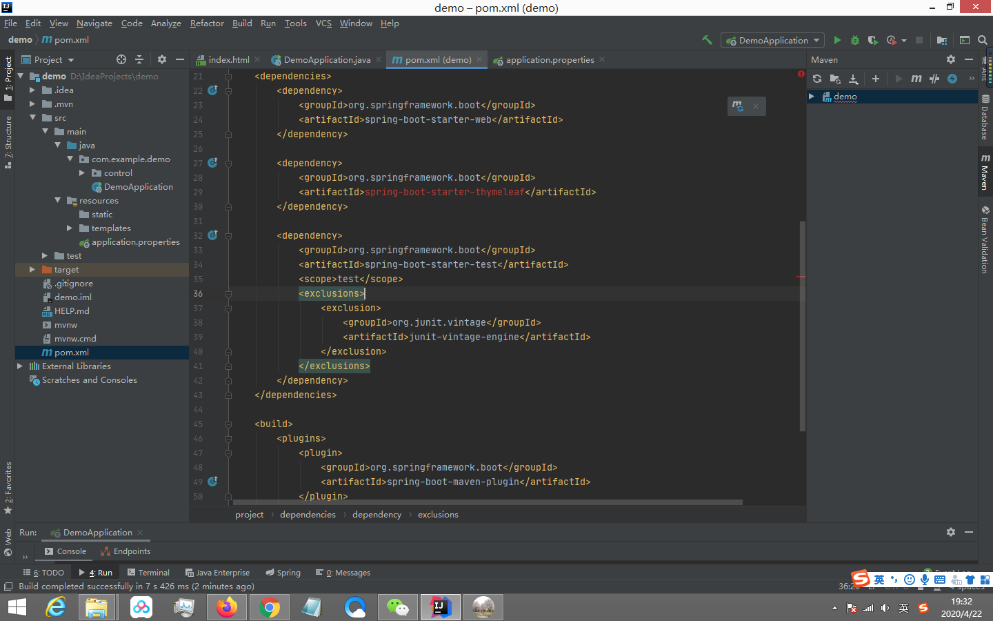 Jump to html page in SpringBoot and render content in model ...