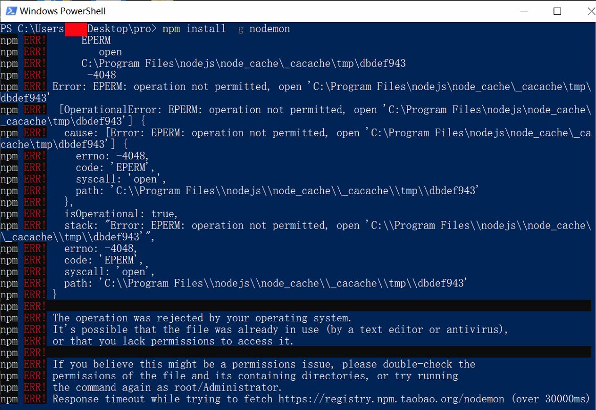 nodemon、webpack、vue、react：无法加载文件C:\Users\你的用户名\AppData\Roaming\npm\nodemon.psl.因为在此系统上禁止运行脚本javascriptweixin41967475的博客-