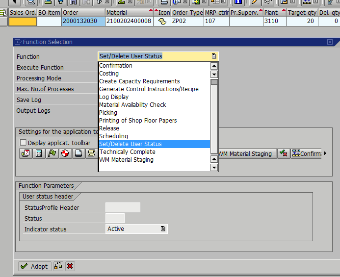 SAP PP 批量处理工单COHV添加deletion flag 和deletion indicator方法_sap deletion