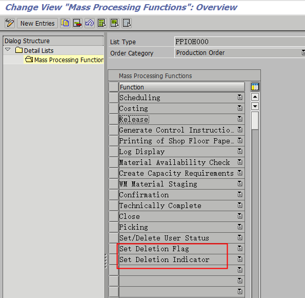 SAP PP 批量处理工单COHV添加deletion flag 和deletion indicator方法_sap cohv_Ocean