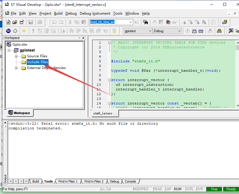 STM8S系列学习第一周目:3.STM8S STVD GPIO 输出 点亮第一个灯嵌入式IDEAT科技的博客-