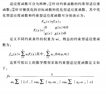 粒子群算法的适应度函数问题