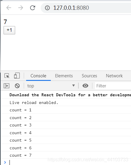 3、React绑定属性和事件,以及事件的响应。javascriptCounter的博客-