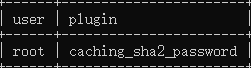 如果plugin为caching_sha2_password则证明我们需要更改它的验证方式