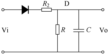 图2.5  峰值检波的最简电路模型