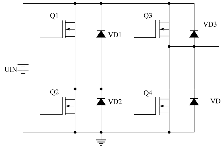 图2.11  单相桥式逆变电路