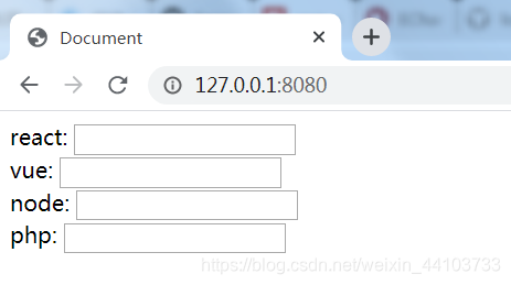 1-4、React中form表单下的input框初使用以及列表渲染javascriptCounter的博客-