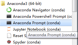 1.首先打开Anaconda Prompt(conda)