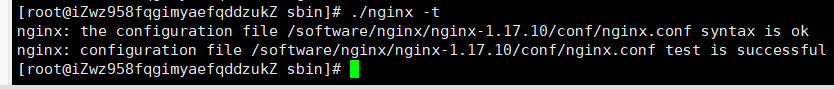 nginx: the configuration file /opt/ldkjdata/nginx/nginx-1.14.0/conf/nginx.conf syntax is oknginx: configuration file /opt/ldkjdata/nginx/nginx-1.14.0/conf/nginx.conf test is successful