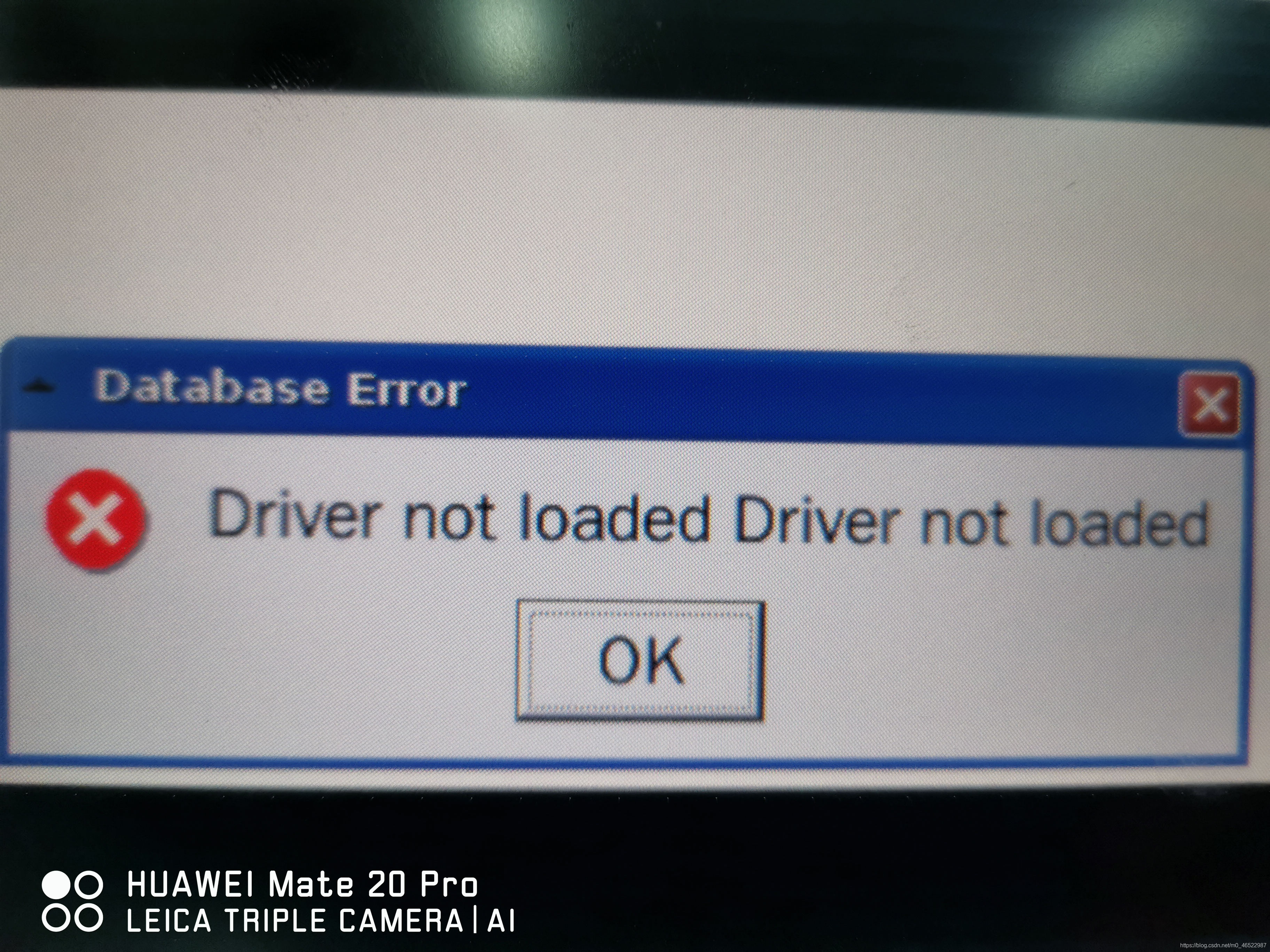 Driver not loaded