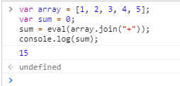 Javascript 数组求和的方法[亲测有效]