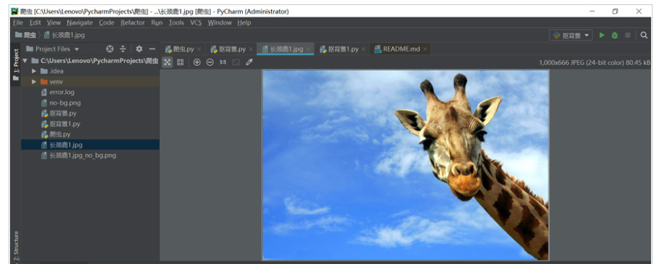 利用Python代码实现一键抠背景功能pythonpython爬虫程序学习教程-