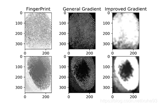 改进的指纹图像梯度场