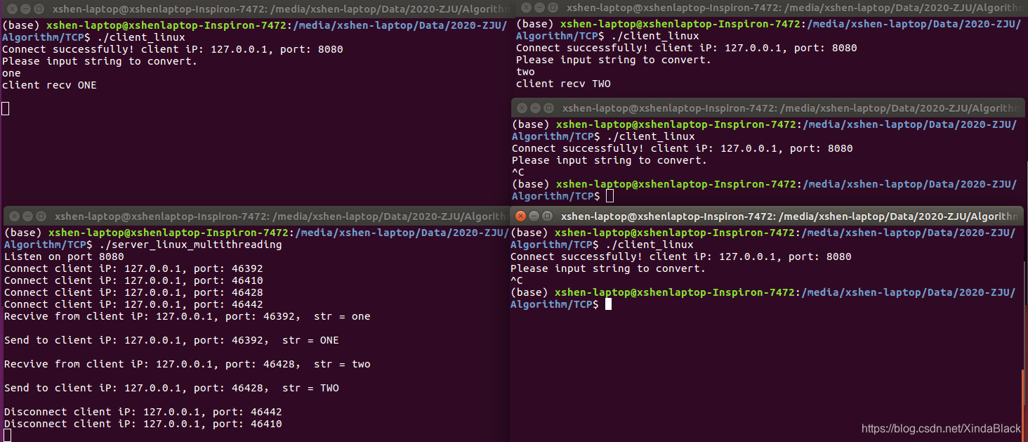 Linux Socket编程(二):多线程实现同时响应多个客户端_socket 多笔请求应答 对应-CSDN博客