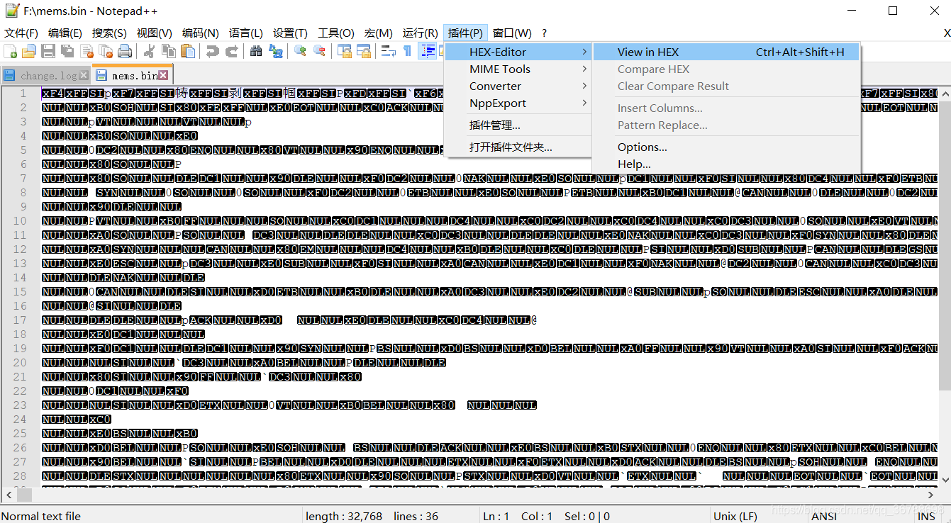 Notepad++安装HexEditor插件_hexdedit-CSDN博客