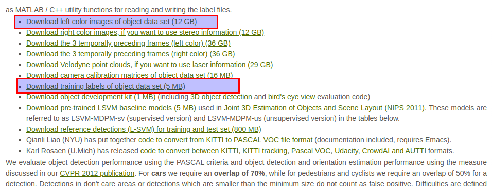 The whole process of converting the data set kitti to VOC, training and ...