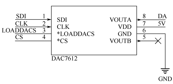 图2.3.2 DAC7612输出电路