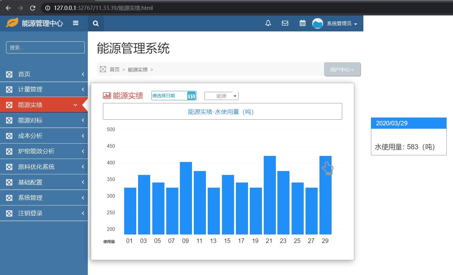 axure人机交互设计发电能源管理后台