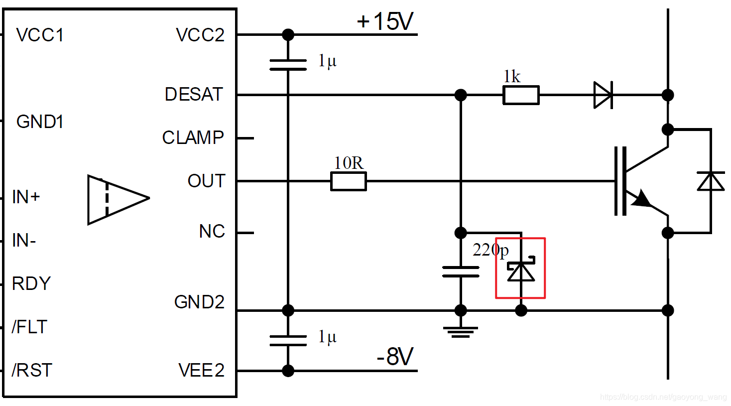 DESAT检测电路消隐电容并联二极管DESAT保护,退饱和检测,消隐电容gaoyongwang的博客-