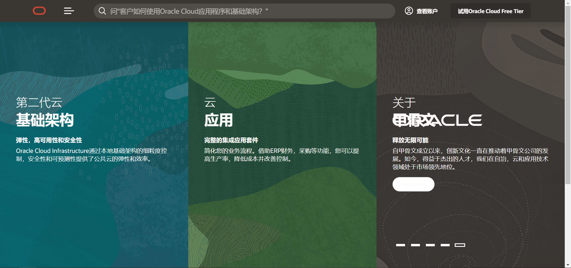 通过上面的网址进入Oracle官网