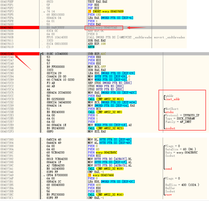 [网络安全自学篇] 七十.WannaCry勒索病毒复现及分析（三）蠕虫传播机制分析及IDA和OD逆向网络杨秀璋的专栏-