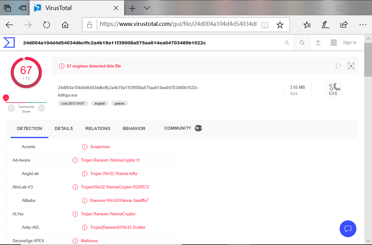 [网络安全自学篇] 七十.WannaCry勒索病毒复现及分析（三）蠕虫传播机制分析及IDA和OD逆向网络杨秀璋的专栏-