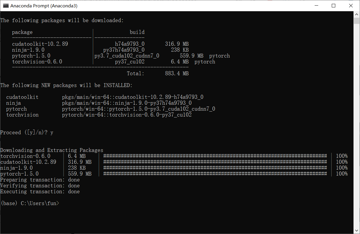 win10 MX350 CUDA10.2 PyTorch