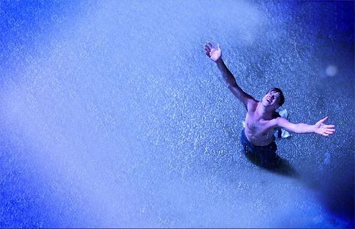 安迪挑了一个雷雨天气,从自己的牢房爬到下水道,利用打雷的声响打破