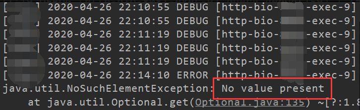 解决java.util.NoSuchElementException: No value present 异常问题-CSDN博客
