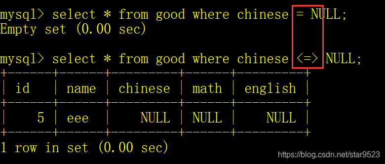 =和<=>的区别