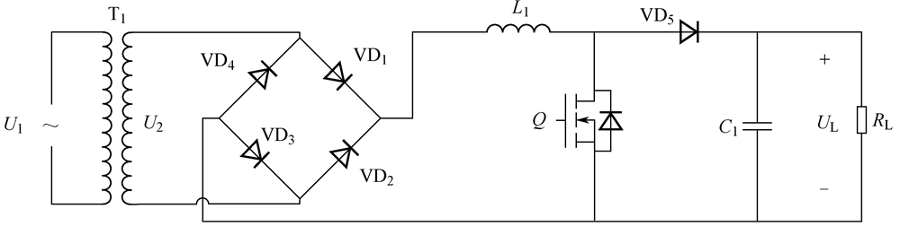 图16  具有Boost有源功率因数校正的桥式整流电路