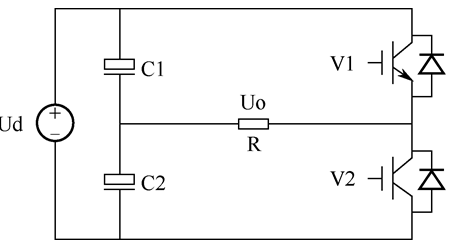 图1 半桥式逆变电路