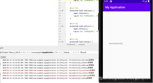 Intent跳转和7个生命周期移动开发genijmni的博客-