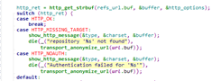 git source code Authentication failed