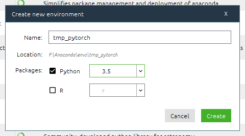 win10安装anaconda pytorch cpuonly