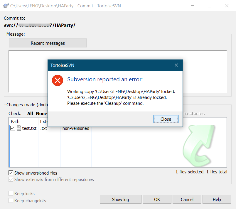 svn-subversion-reported-an-error-please-execute-the-cleanup