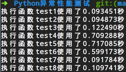 Python异常对代码运行性能的影响实例解析pythonpython爬虫程序学习教程-