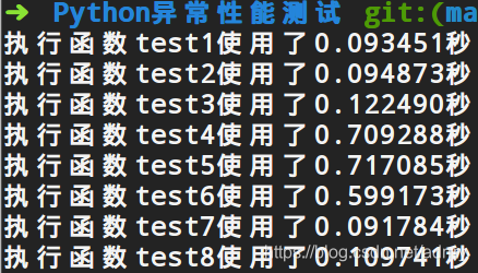 Python异常对代码运行性能的影响实例解析pythonpython爬虫程序学习教程-