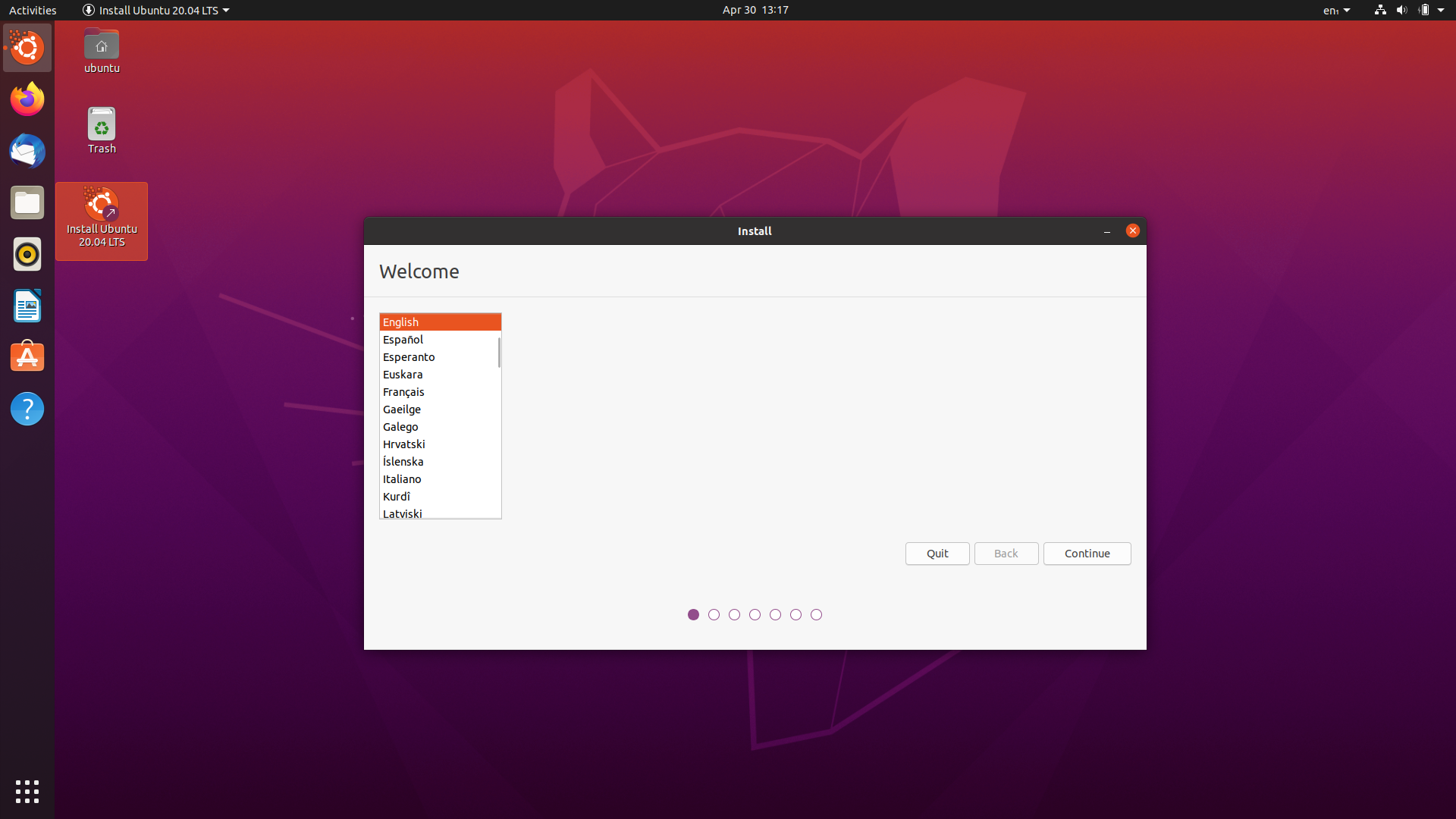 ubuntu 20.04 LTS安装记录操作系统Leefir的博客-