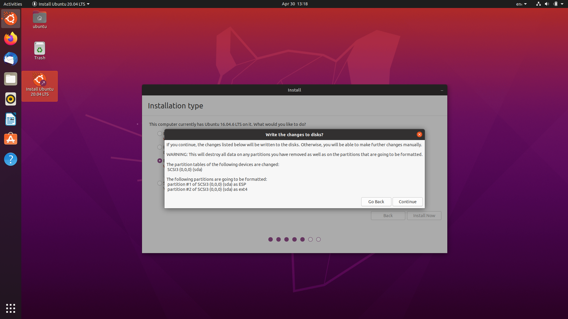 ubuntu 20.04 LTS安装记录操作系统Leefir的博客-