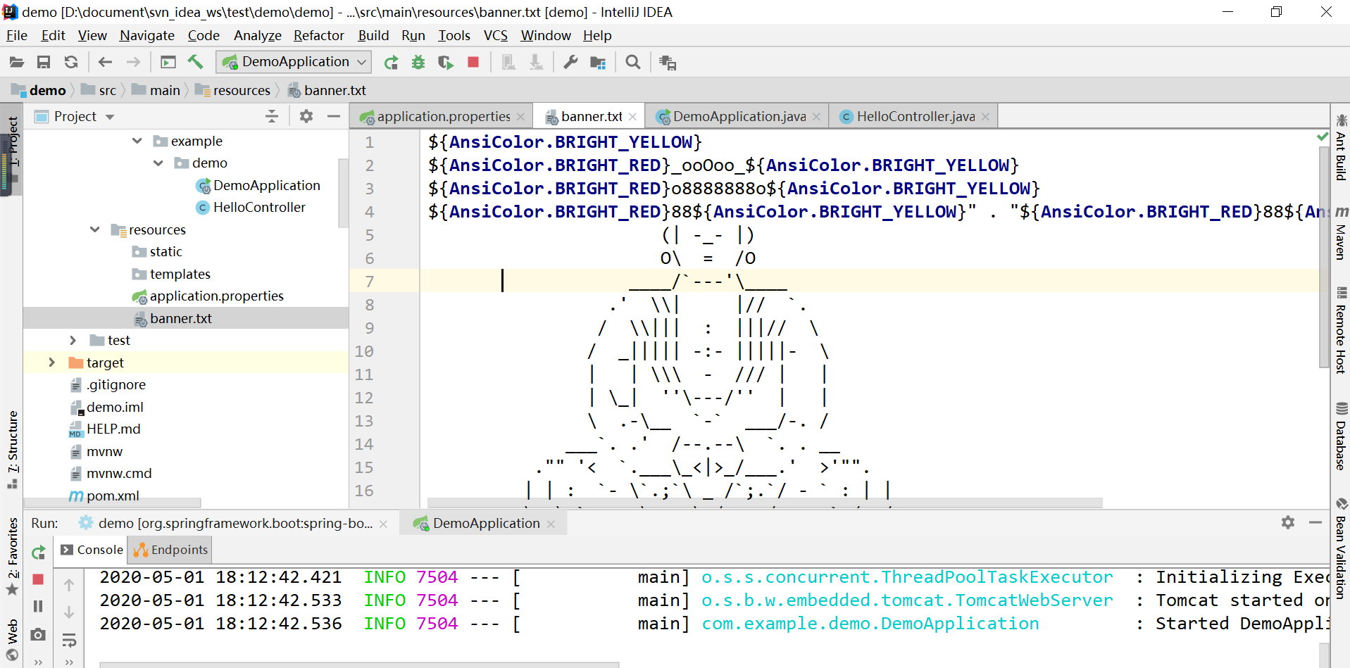 springboot自学之路 06 springboot的banner设置 java u012045045的博客 csdn博客