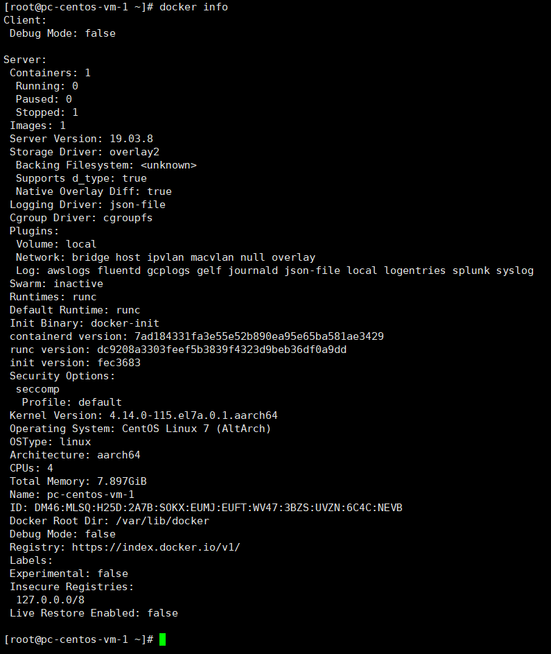 鲲鹏920架构arm64版本centos7安装docker运维代码改变人生，技术改变世界-